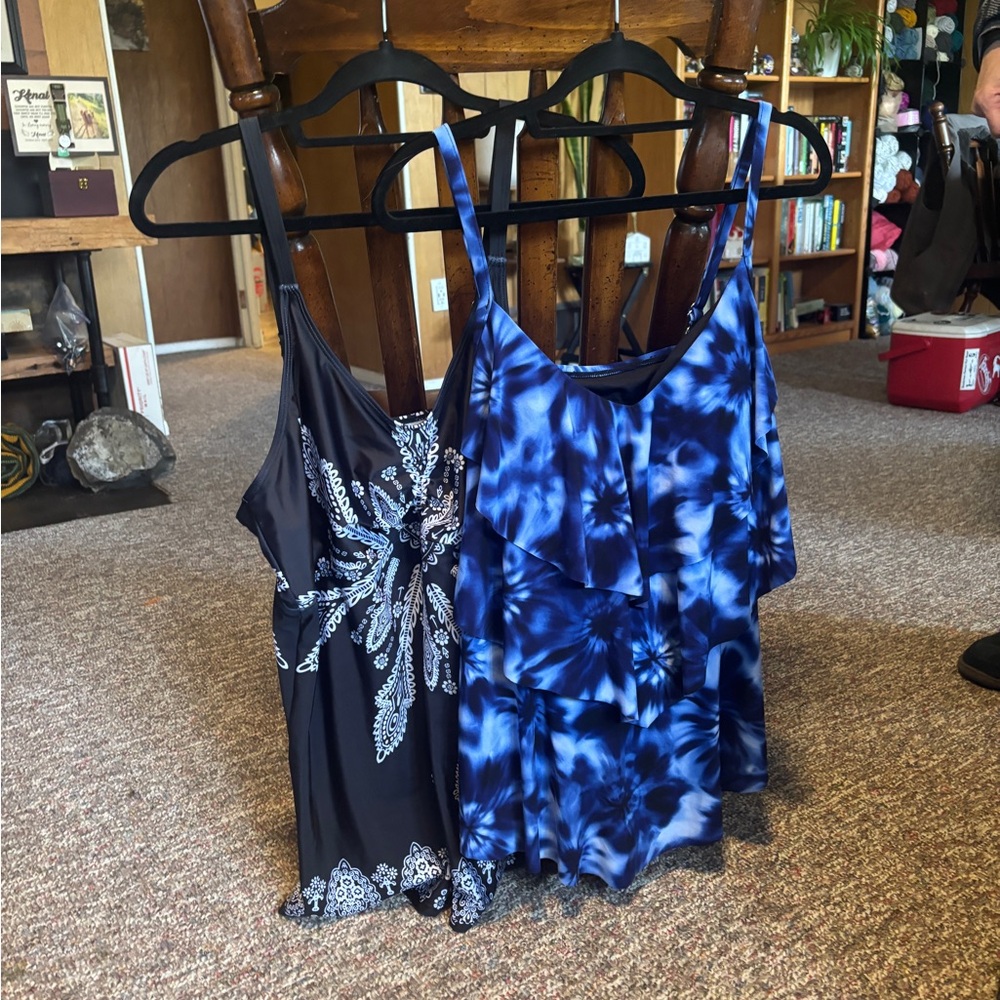 Swimming Suit Tops. Set of 2. Size 16 and XXXL